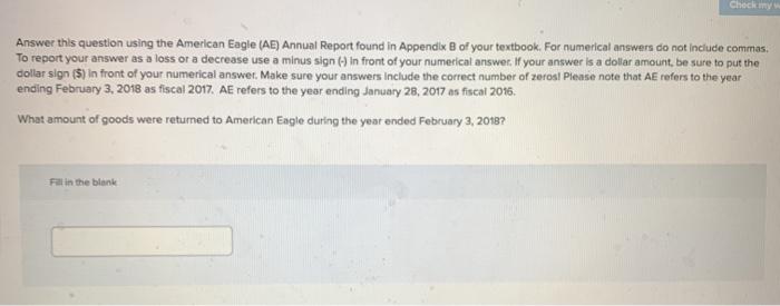 If your answer is a dollar amount, be sure to put the