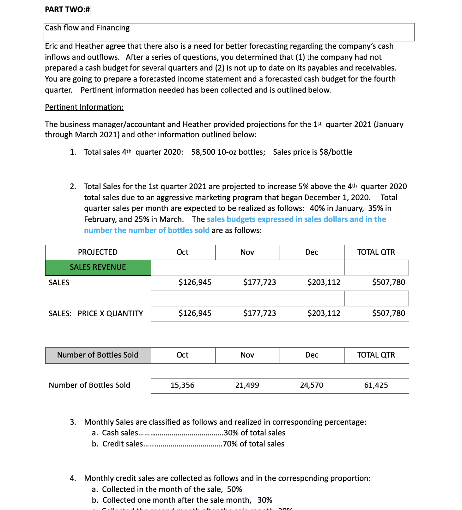 be sent! You have determined that you are going to provide the