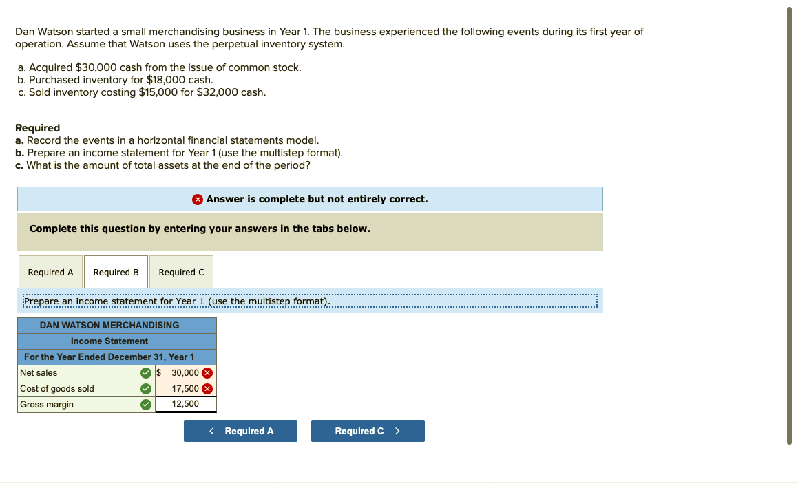 common stock. b. Purchased inventory for $18,000 cash. c. Sold inventory costing