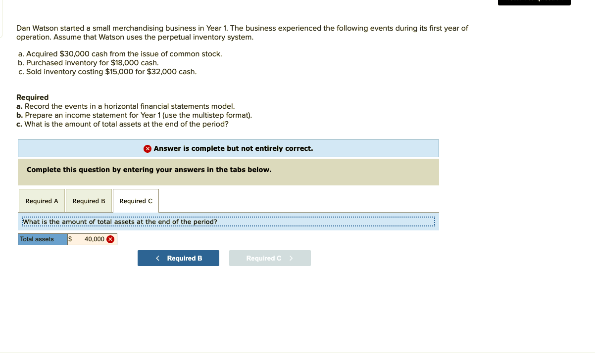 $15,000 for $32,000 cash. Required a. Record the events in a horizontal
