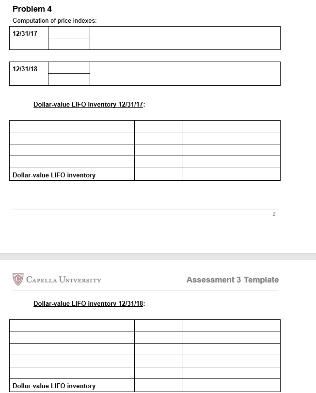 1, 2017 (using internal price indexes and multiple pools). The following data