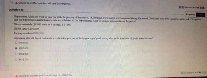 building would be treated as a(n): O indirect cost period cost product