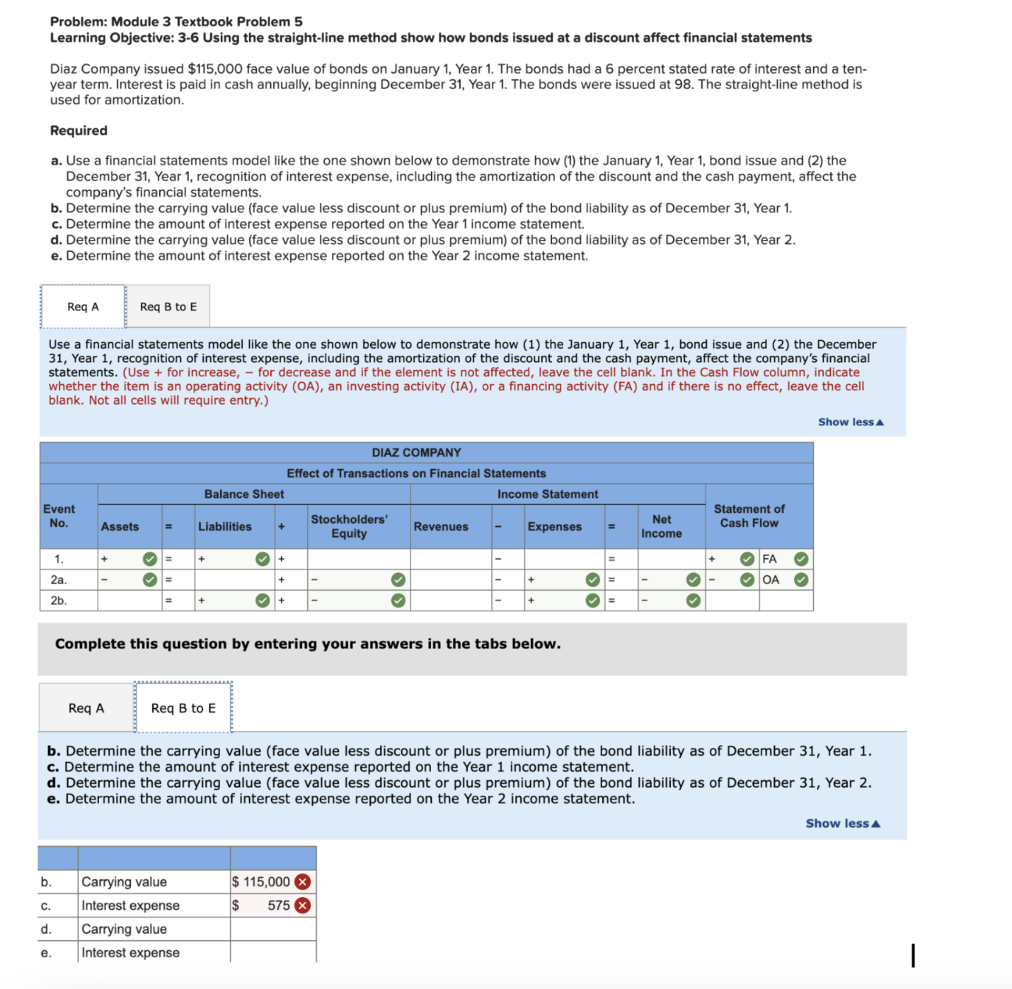  Problem: Module 3 Textbook Problem 5 Learning Objective: 3-6 Using the