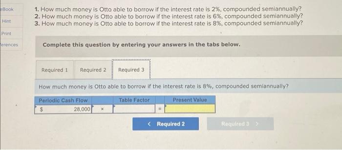 promises to pay it back in four semiannual payments of $28,000 cach