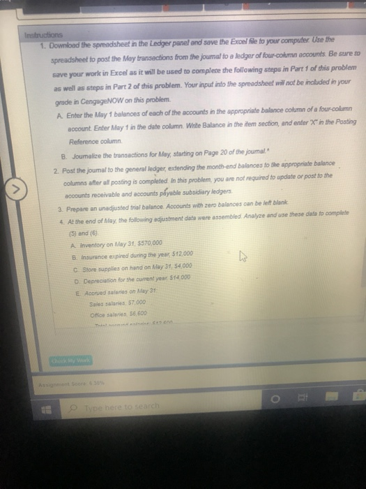 supplies 123 Store equipment 124 Accumulated depreciation-store equipment 210 Accounts payable 211