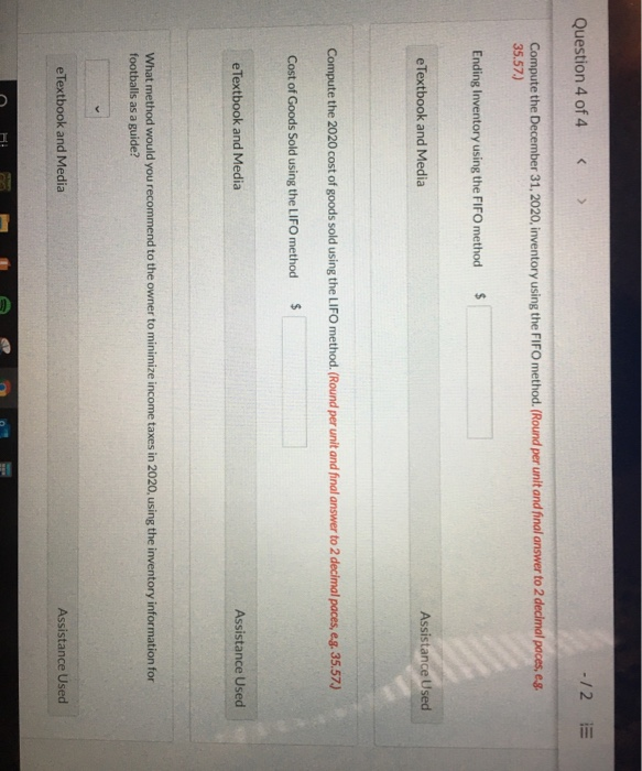 Sports began operations on January 2, 2020. The following stock record card