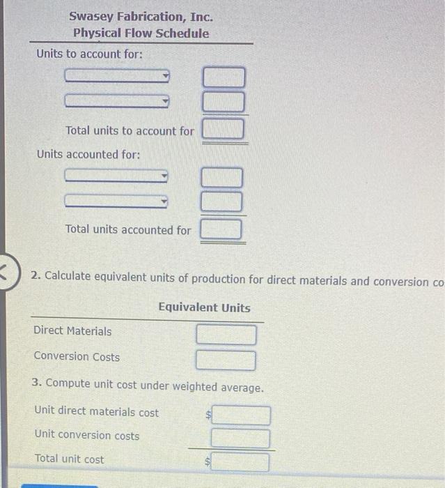 ABC Swasey Fabrication, Inc., manufactures frames for bicydes. Each frame passes through