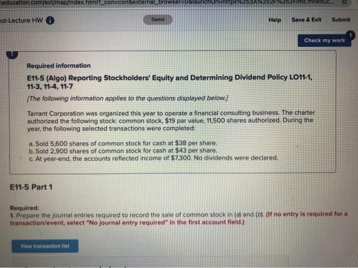 the questions displayed below.) Tarrant Corporation was organized this year to operate