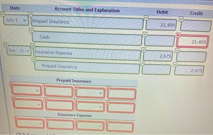 July 1, 2019, Crane Co. pays $21,400 to Novak Insurance Co. for