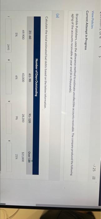 uses the allowance method to estimate uncollectible accounts receivable. The company produced