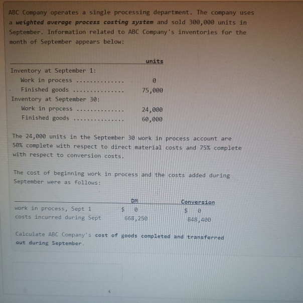  what is the answer? please label it as answe=?? ABC Company