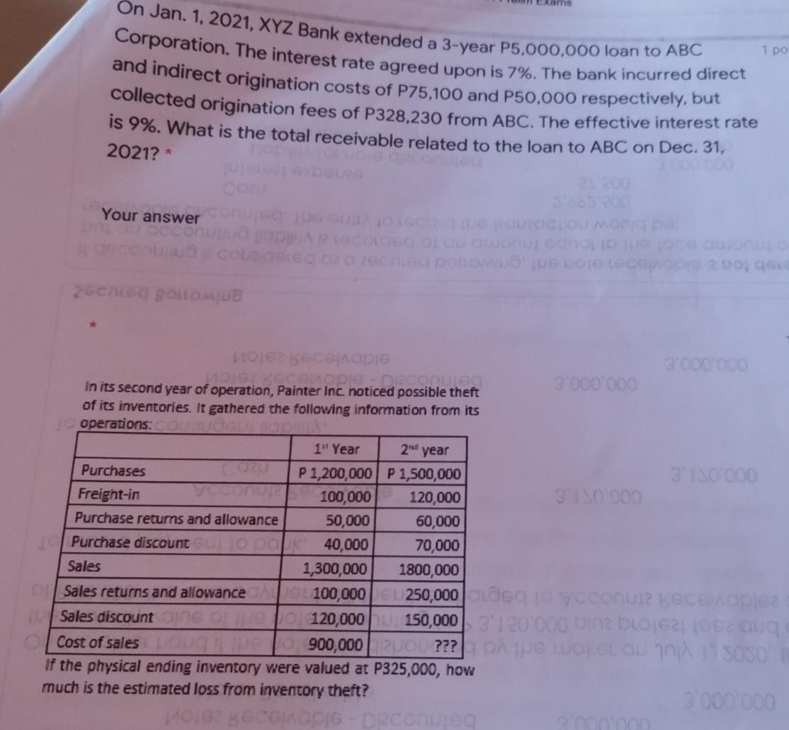 Inc. sells several types of paint. Due to the low demand, it