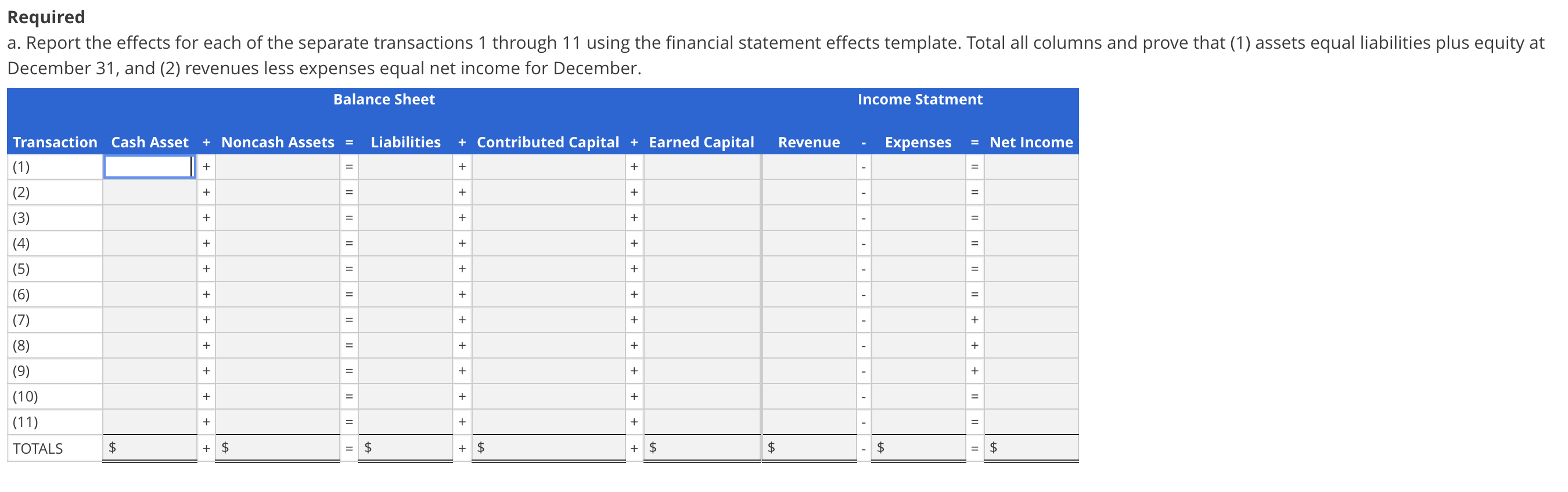 Income Statement On December 1, 2013, R. Lambert formed Lambert Services, which