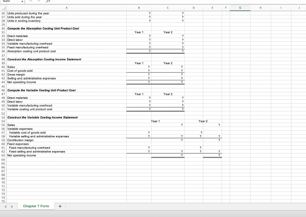 B26 enter the formula "= B17". ) After entering formulas in all