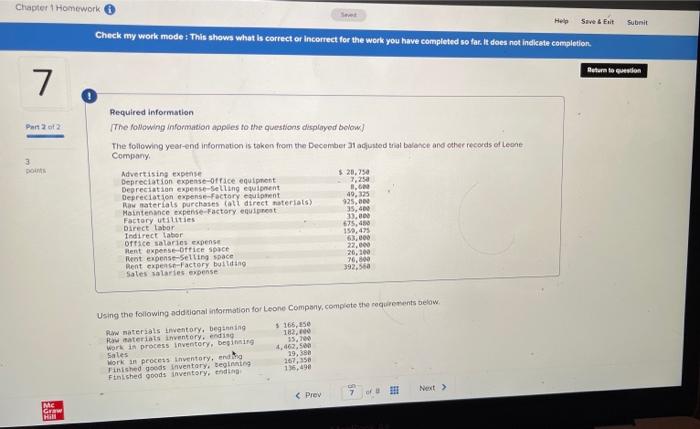  Chapter 1 Homework Set Help Save & Exit Submit Check my