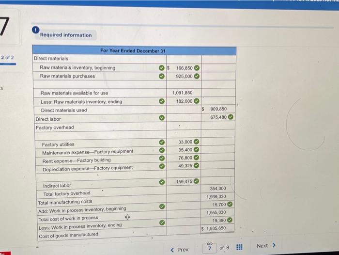work you have completed so far. It does not indicate completion 7