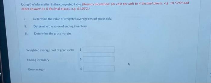 at $ 76.00/unit. Calculate amounts for () through (p) to Assist Empire's