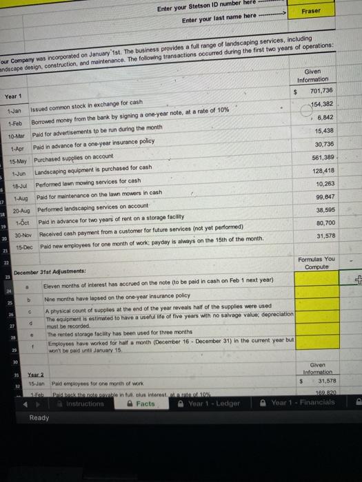 what formula am i supposed to be using for this Fraser Enter