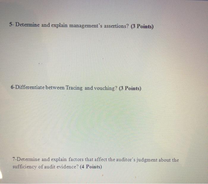 Distinguish among the three principal types of auditors and indicate the types