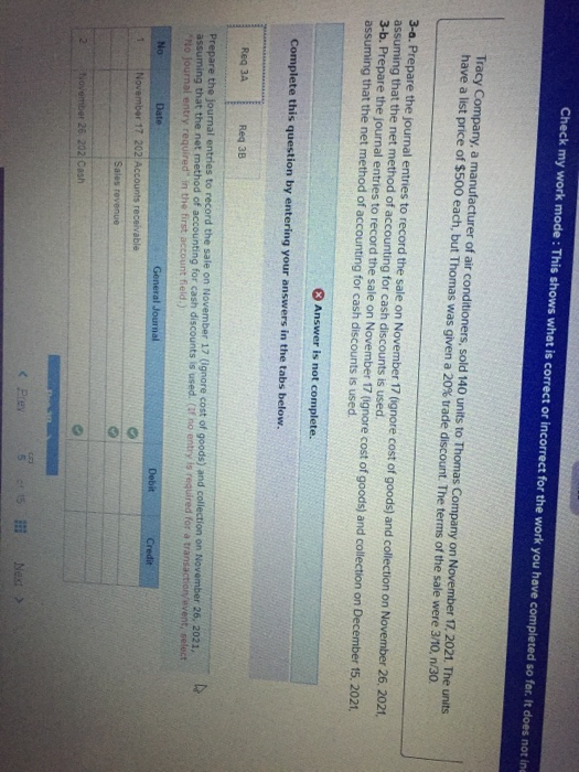  Check my work mode: This shows what is correct or incorrect