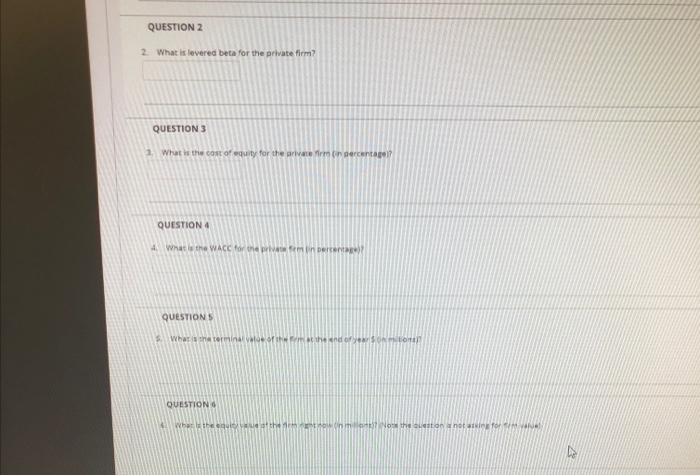 once Q1-Q6 are based on the following information: You are trying to