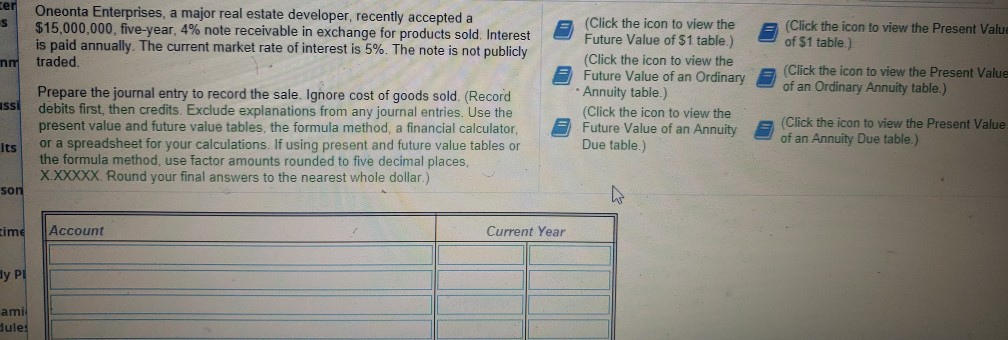 2 Oneonta Enterprises, a major real estate developer, recently accepted a