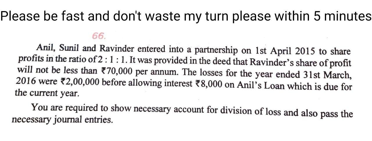 Please be fast and don't waste my turn please within 5