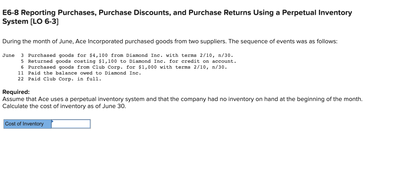 the missing information for each of the following independent cases: Cases Beginning