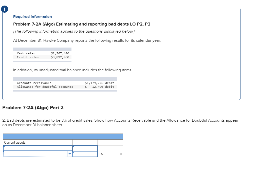 P2, P3 [The following information applies to the questions displayed below.] At