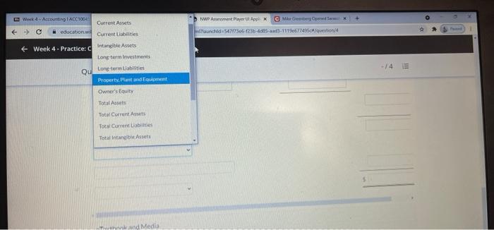 Stock investments (long term Debt investments (short-term) 4.200 Accounts receivable 2.200 500