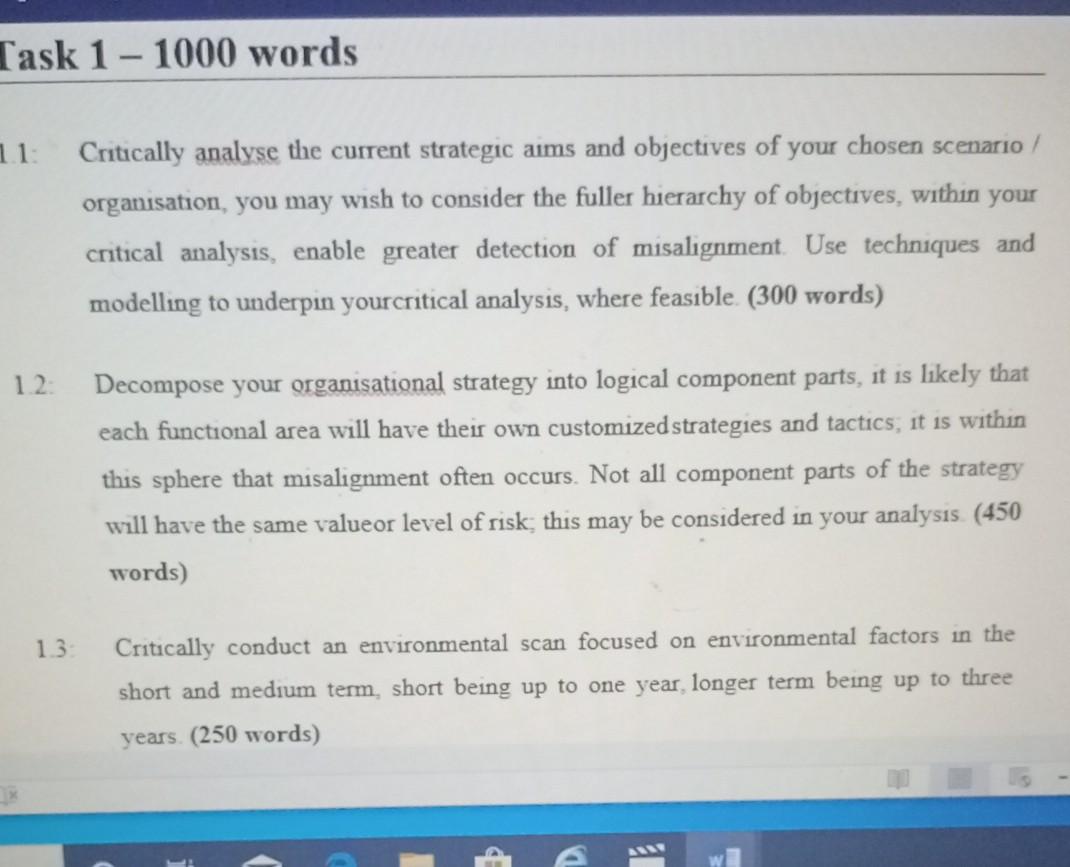 it You are a manager at a medium sized organisation You have
