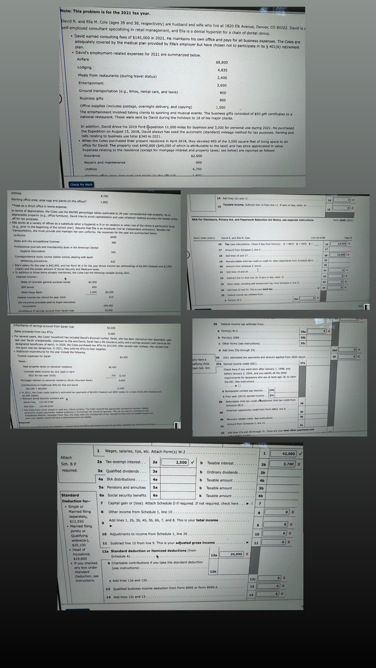 ote: This problem is for the 2021 tax year. avid R. and