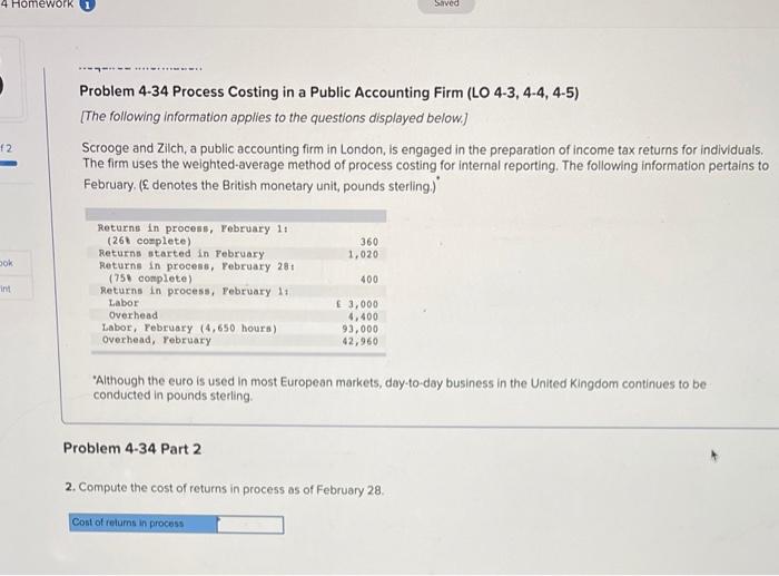 the preparation of income tax returns for individuals. The firm uses the