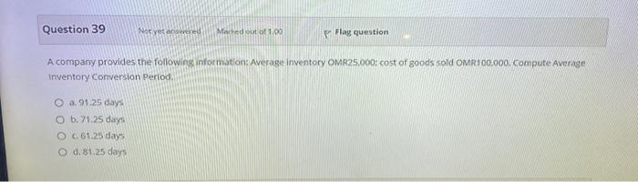 assets are OMR140.000 and inventory is OMR40,000. a. OMR40.000 O b. OMR140,000