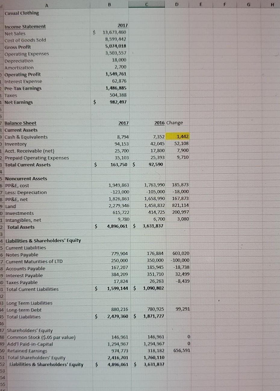please fill out indirect method or the blanks in the next