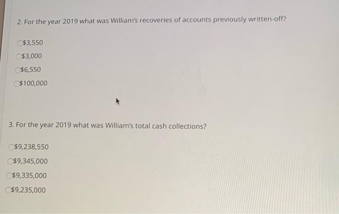 was $540,000 Ted Company has provided the following data to calculate aging