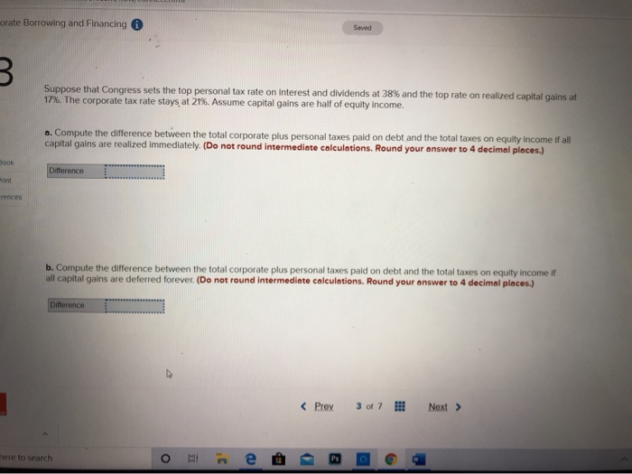  prate Borrowing and Financing Saved Suppose that Congress sets the top