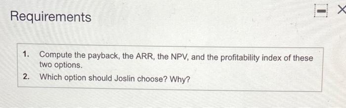 of $2,100,000. A new machine would last 10 years and have no