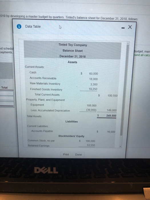 > Comp24-1 (similar to) The Tinted Toy Company manufactures toy building block