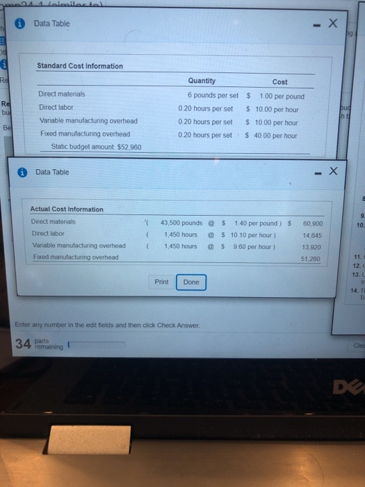 by Quarter Required schedules and budgets include sales budget production budget direct