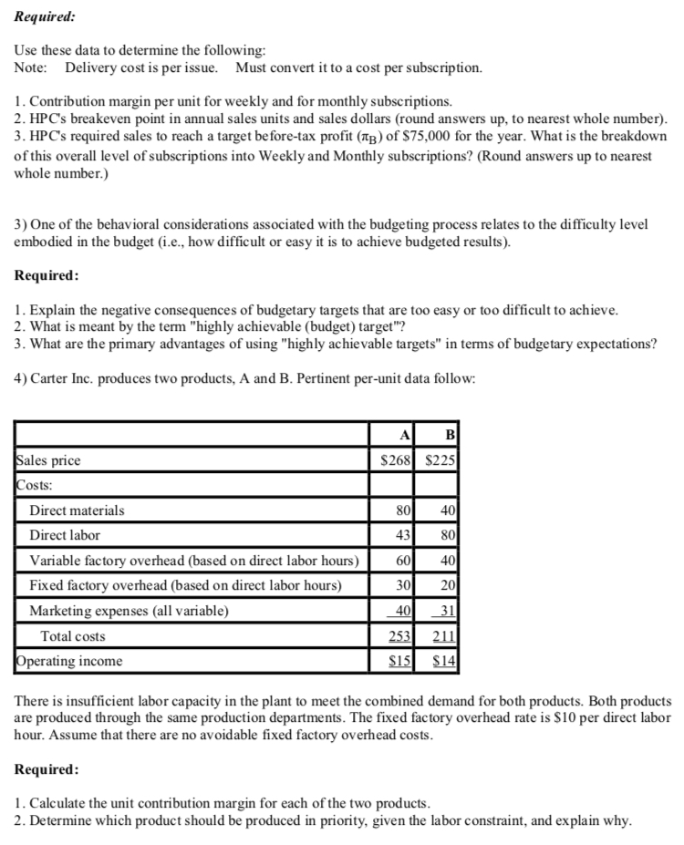 much!!! 1) Customer Profitability Analysis: Boston Depot sells office supplies to area