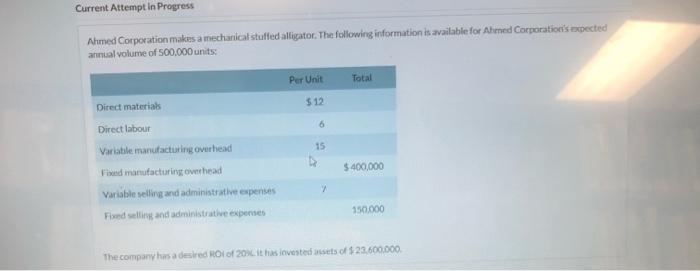  Current Attempt in Progress med Corporation makes a mechanical stuffed alligator.