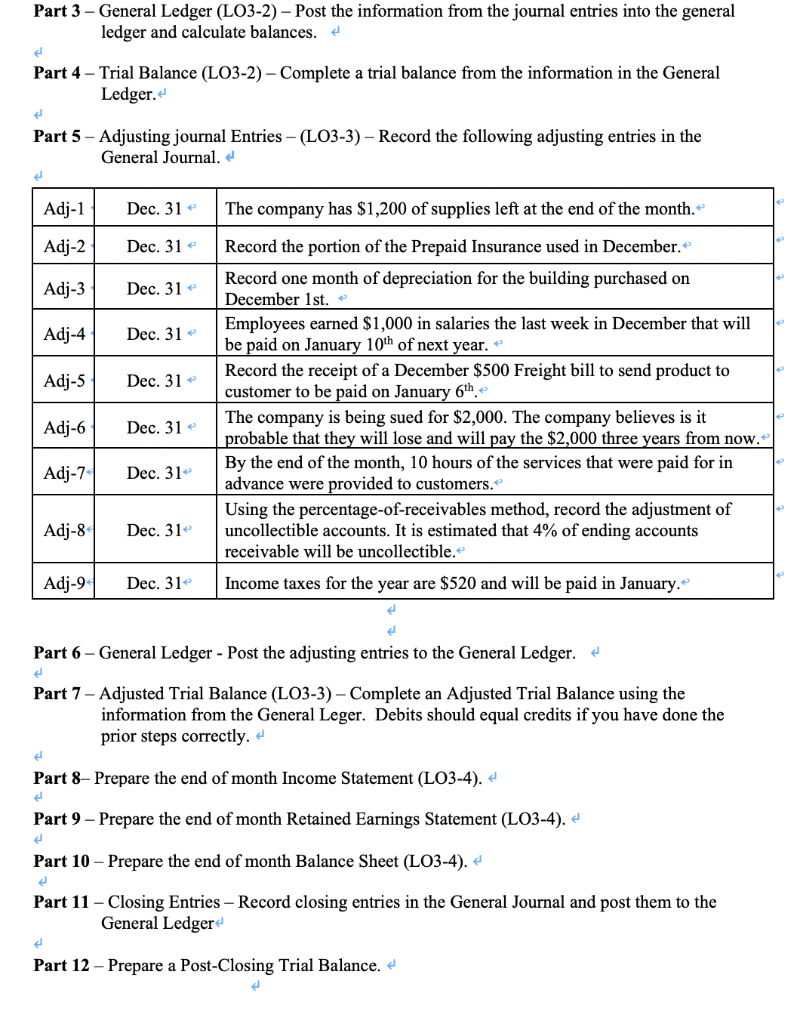 product to be sold. You will be assigned prices. You will include