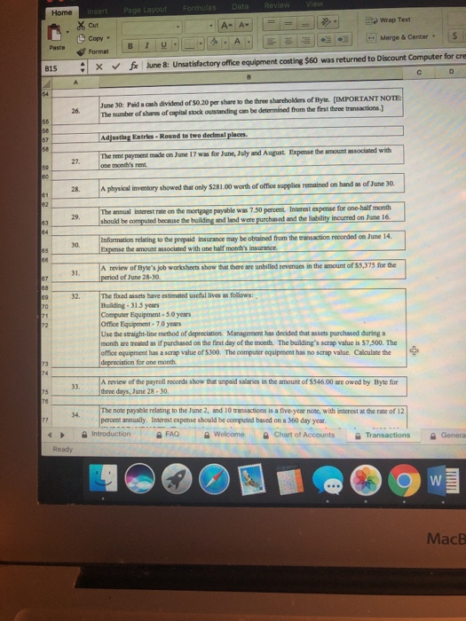 $60 was returned to Discount Computer for B15 J el: tyw of