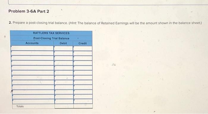 trial balance (LO3-6, 3-7) (The following information applies to the questions displayed