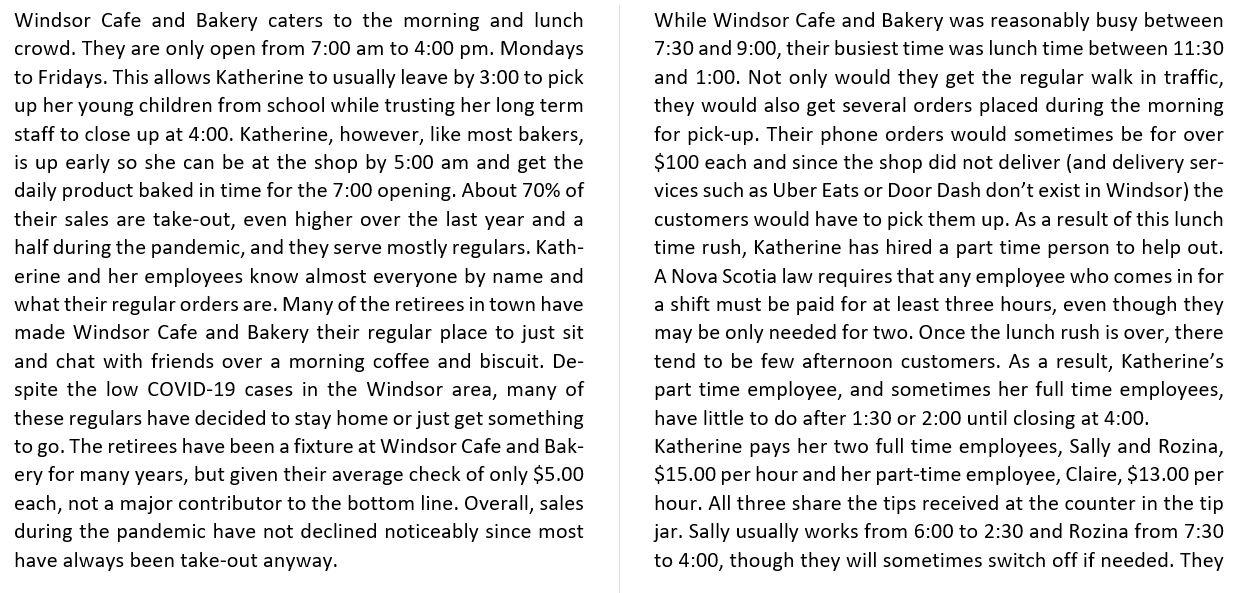 quality content. and DONT COPY ACCT3335 - Fall 2021 Windsor Caf and