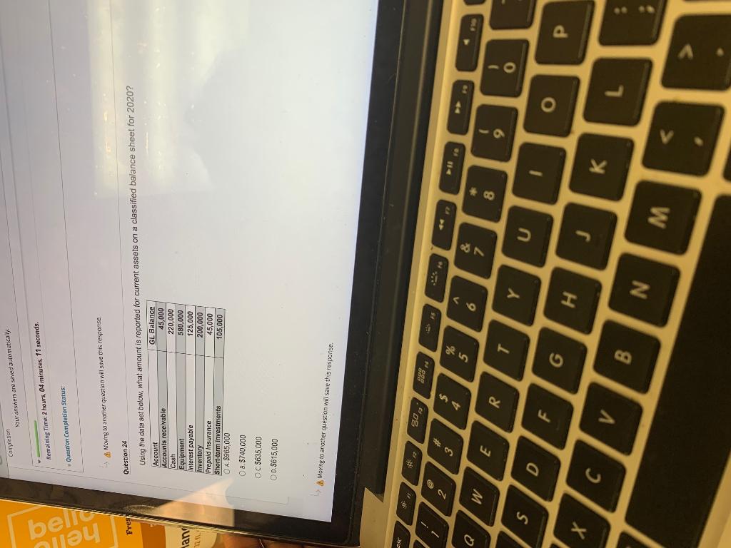 minutes. 27 seconds. Question Completion Status: beln hello Mowing to other questioni