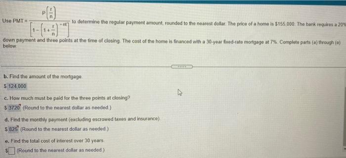 9.8 Q1 -- Use PMT to determine the regular payment amount, rounded
