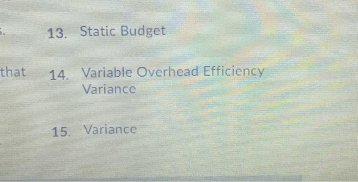 amount actually paid for direct materials and what should have been paid.