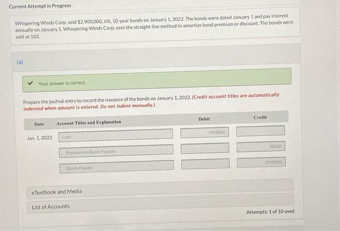  Current Attempt in Progress Whispering Winds Corp. sold $2,900,000, 6%, 10-year